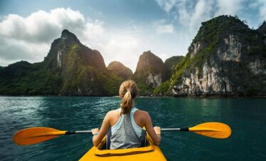 Kayak on Ha Long Bay