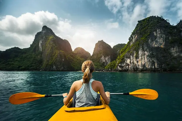 Kayak on Ha Long Bay