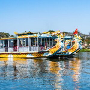 Dragon boat on perfume river