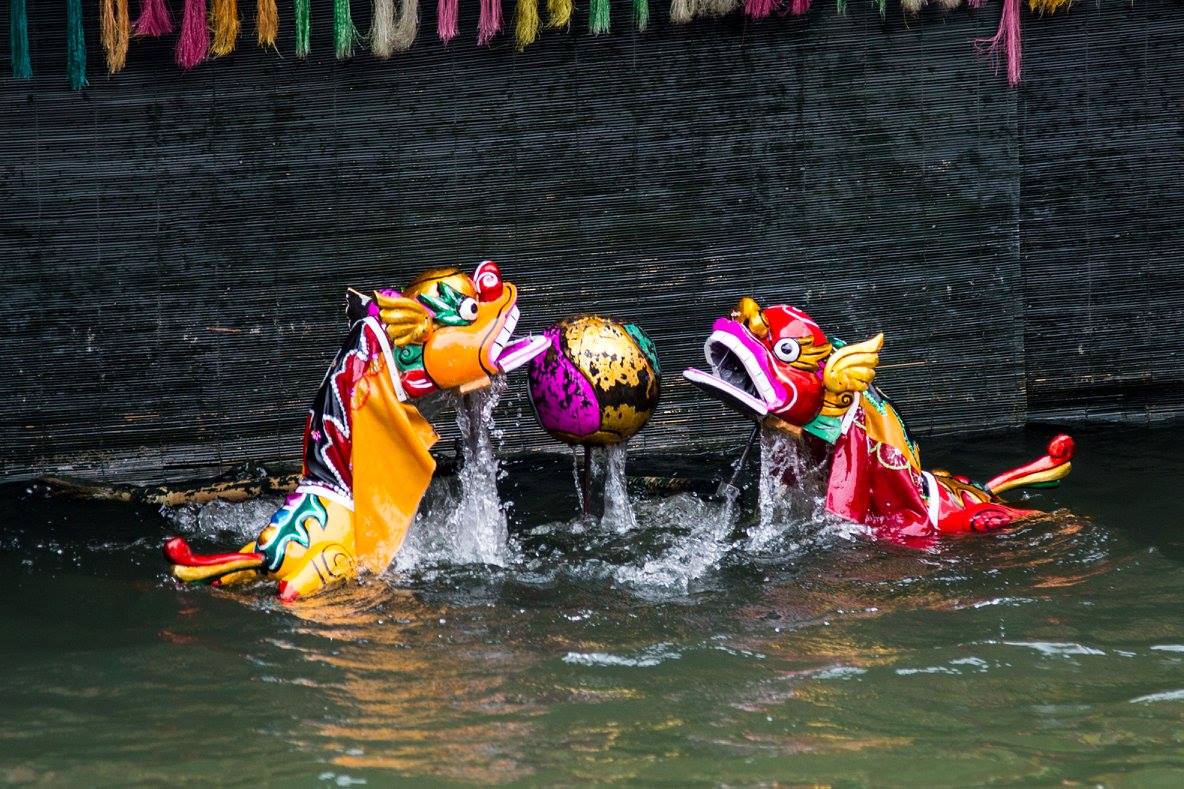 water puppet show in Hanoi