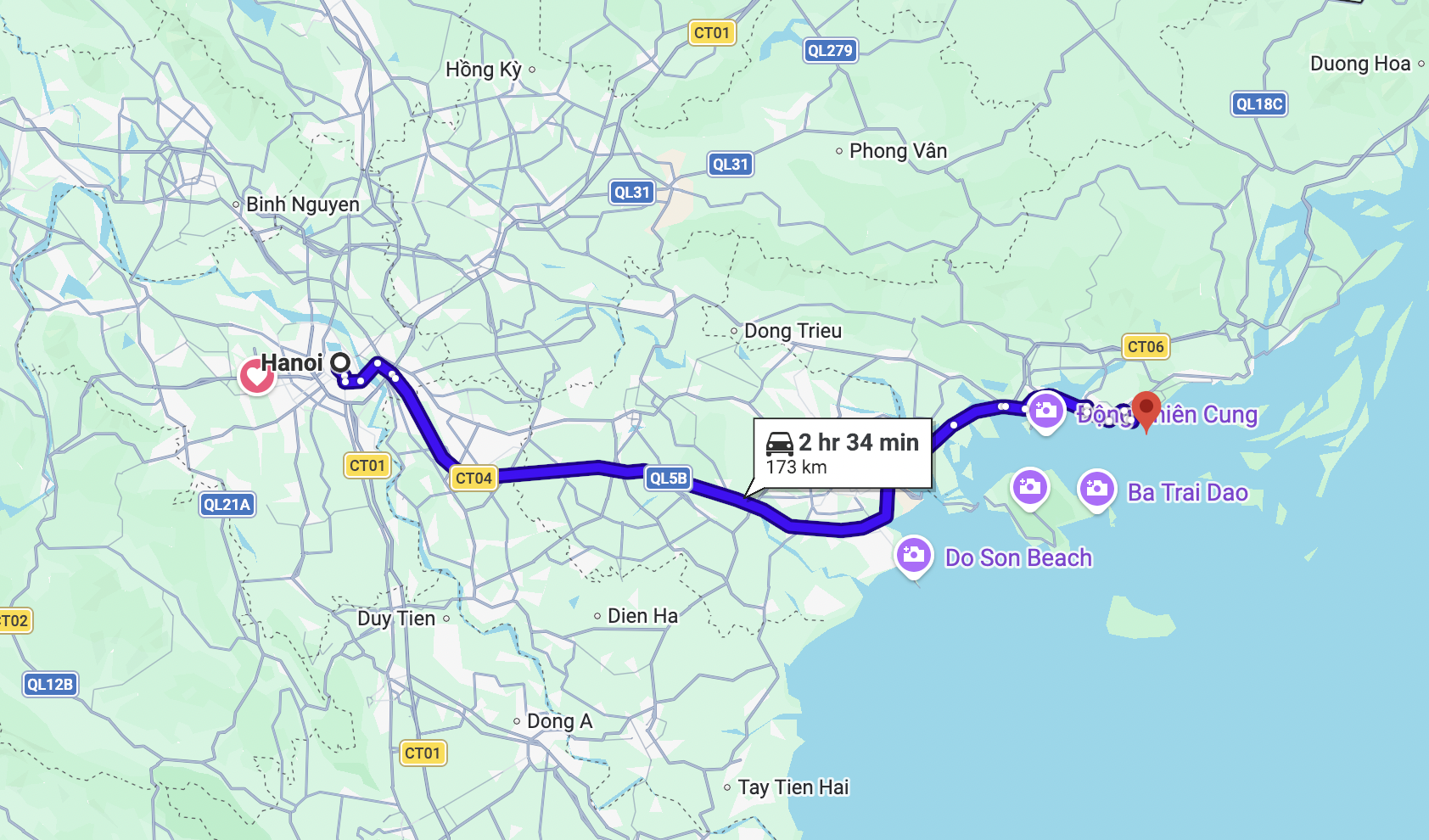 Trip from Hanoi to Halong bay